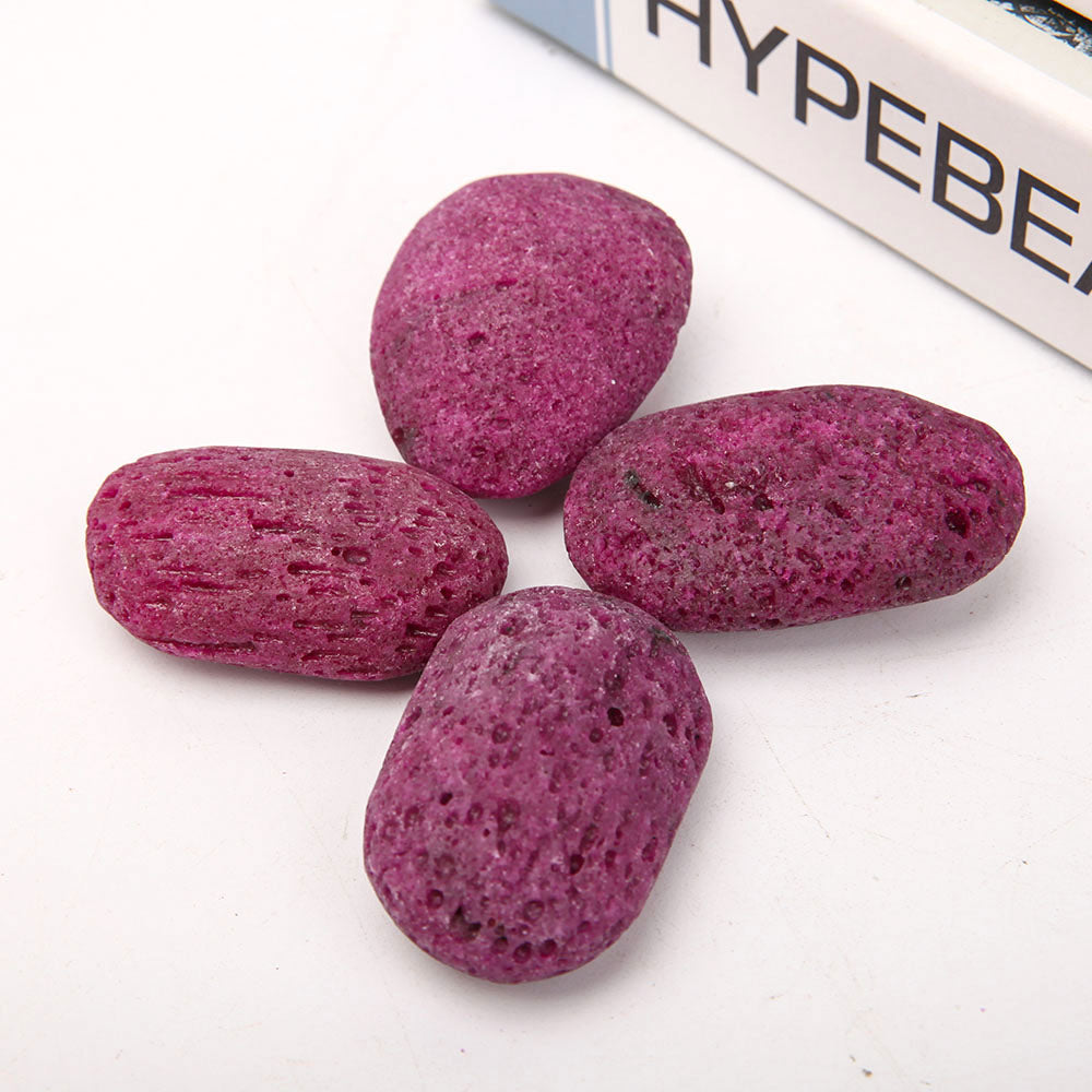 Honey Comb Ruby Tumbled Stones 5-6cm Healing Crystals