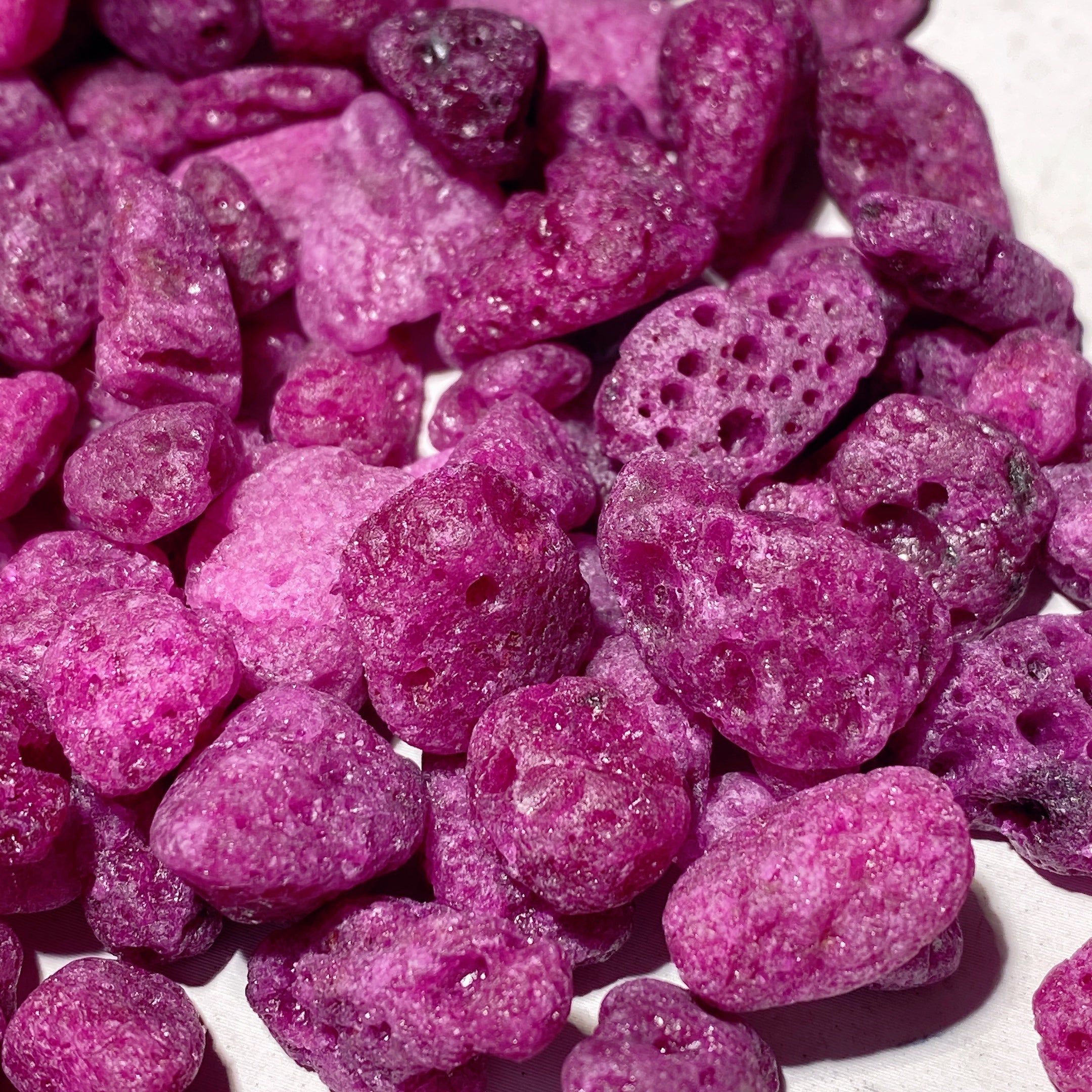 Honeycomb Ruby Calcite Chips 10-20mm for Crystal Healing