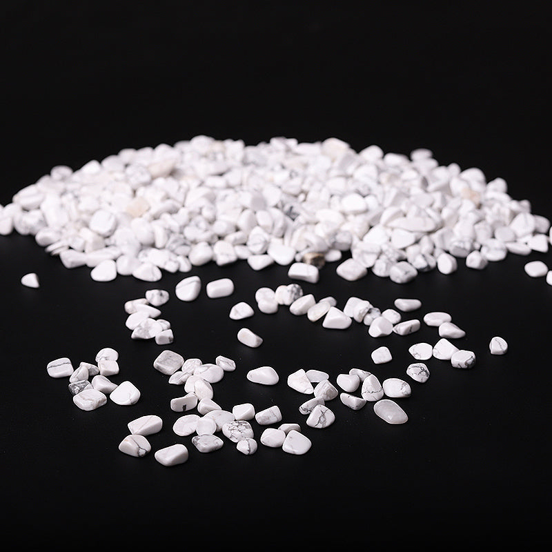 Howlite Crystal Chips 5-9mm for Healing & Decoration