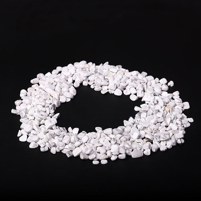 Howlite Crystal Chips 5-9mm for Healing & Decoration