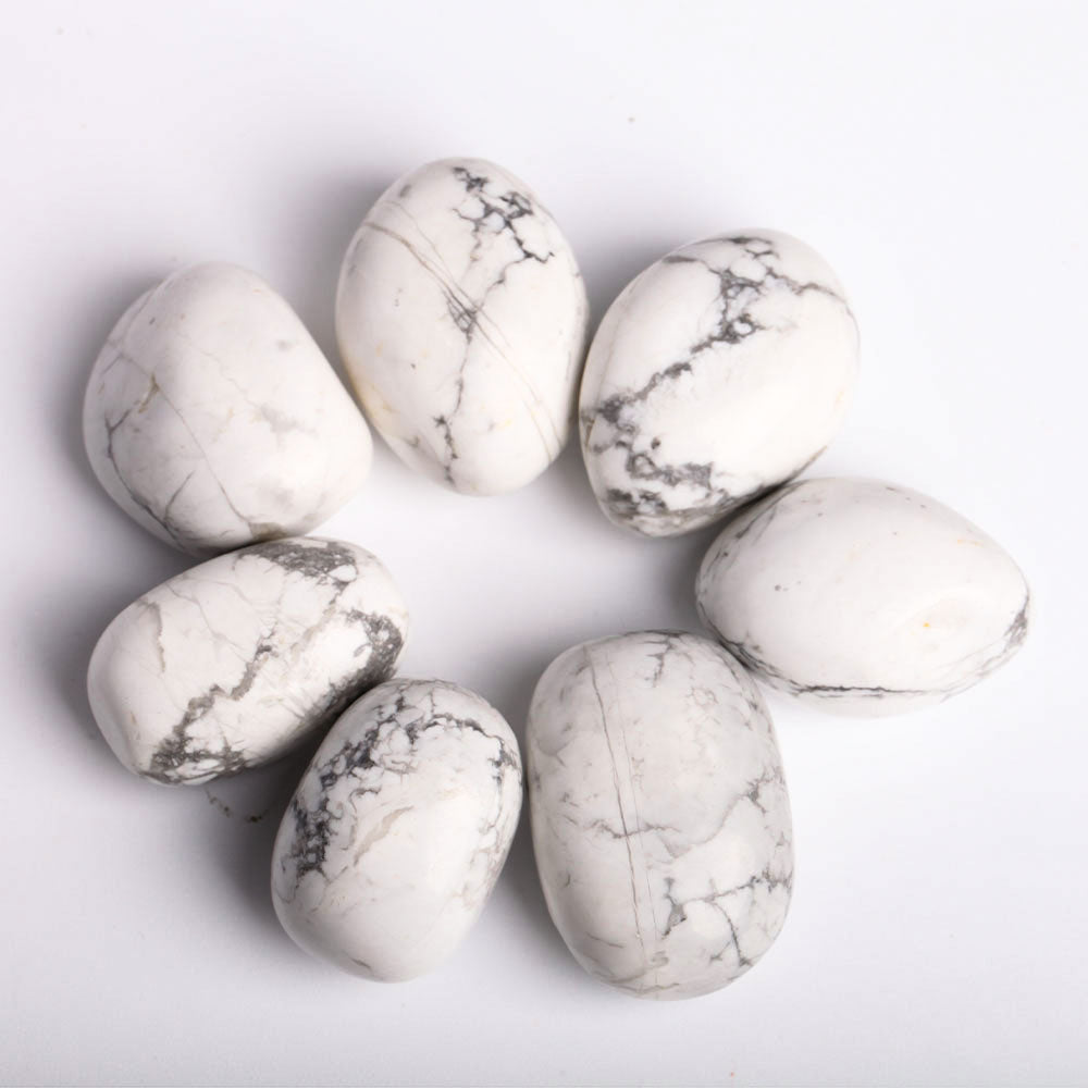Howlite Tumbled Stones 0.5kg Polished Crystal Tumbles