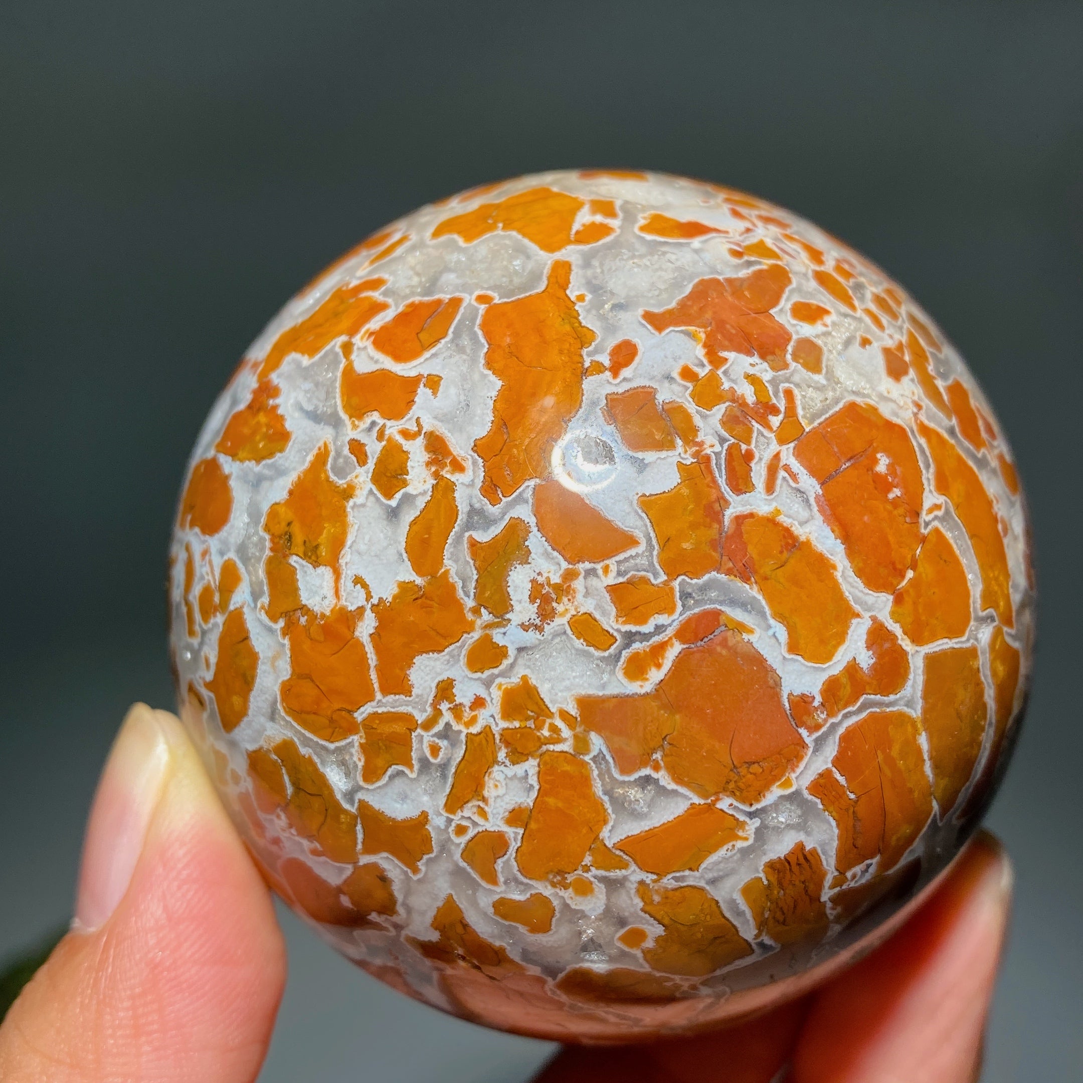Indonesia Yellow Agate Druzy Quartz Sphere 2.5-4 Inch Healing