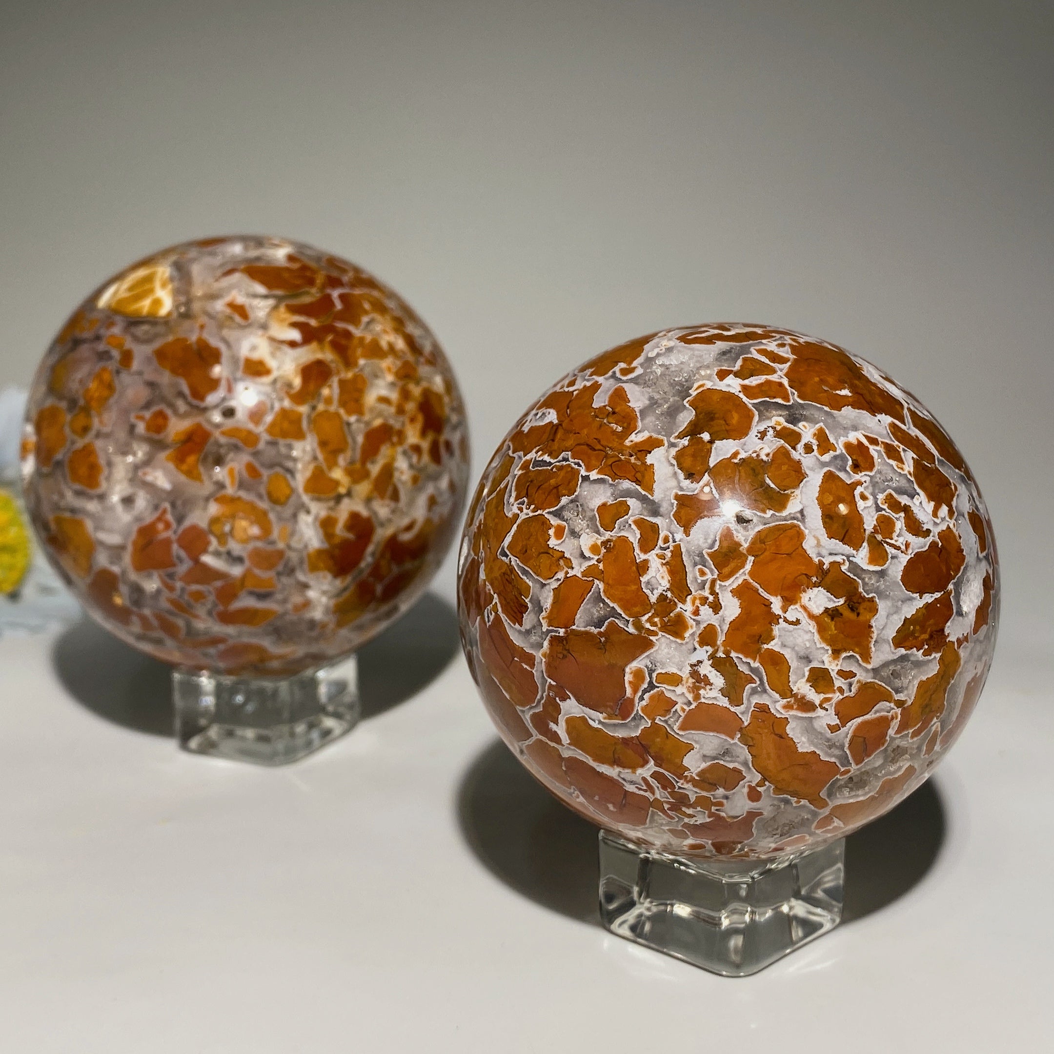 Indonesia Yellow Agate Druzy Quartz Sphere 2.5-4 Inch Healing