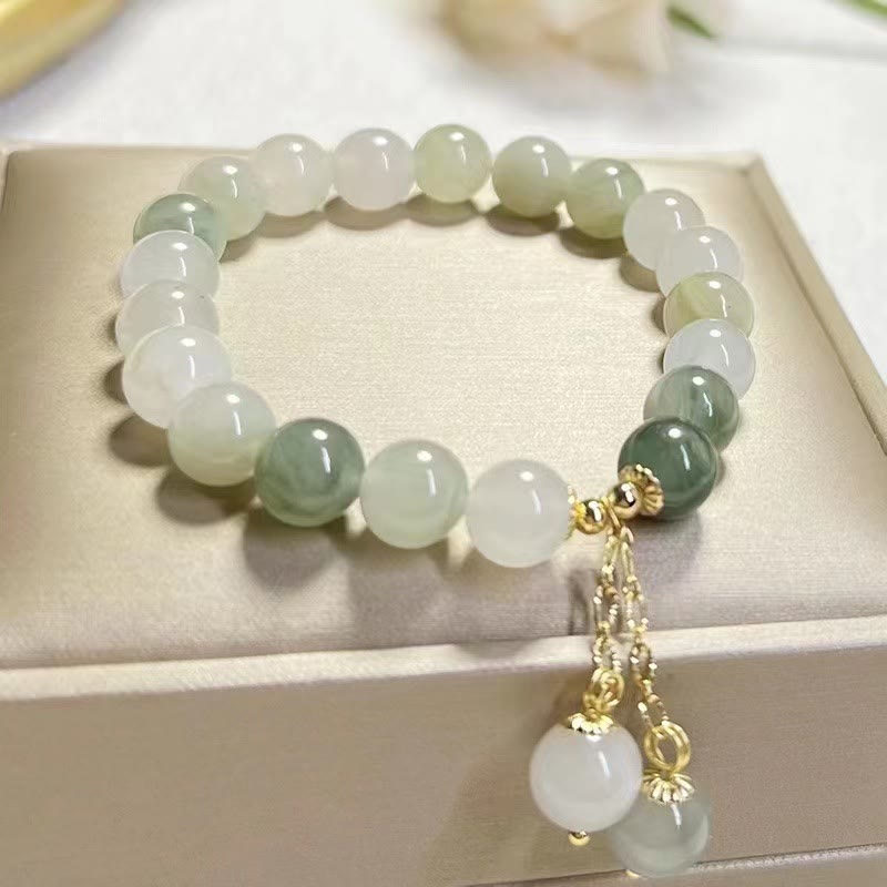 Jade Abundance Luck Bead Bracelet for Prosperity Energy