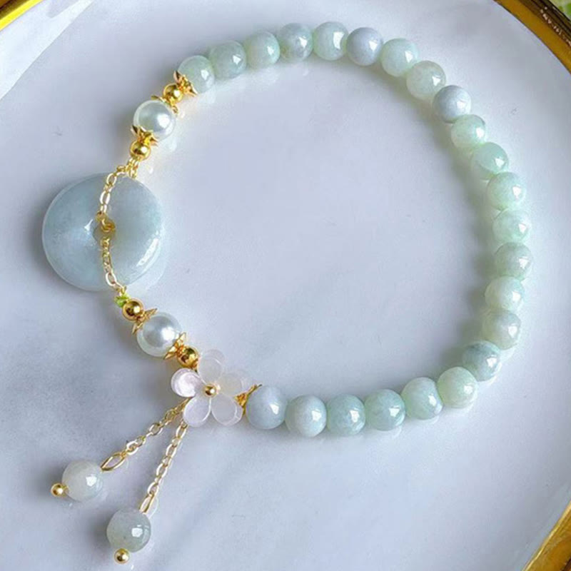 Jade Peace Buckle Bracelet for Prosperity & Luck | Healing Sounds