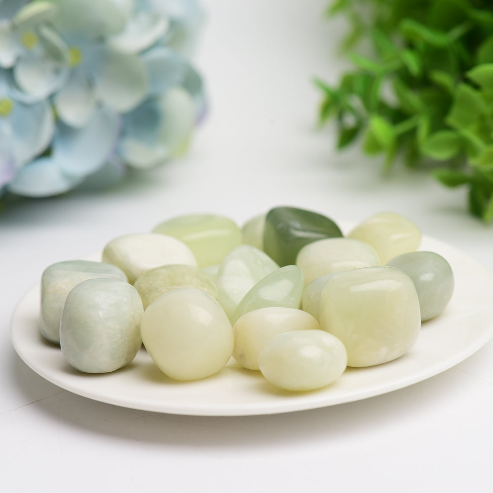 Jade Tumbled Stones 2cm Polished Crystal Healing
