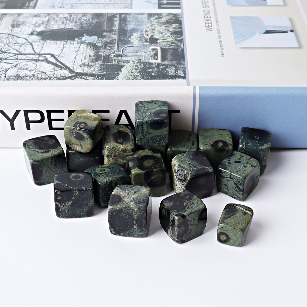 Kambaba Crystal Cubes 15-18mm Polished Healing Stones
