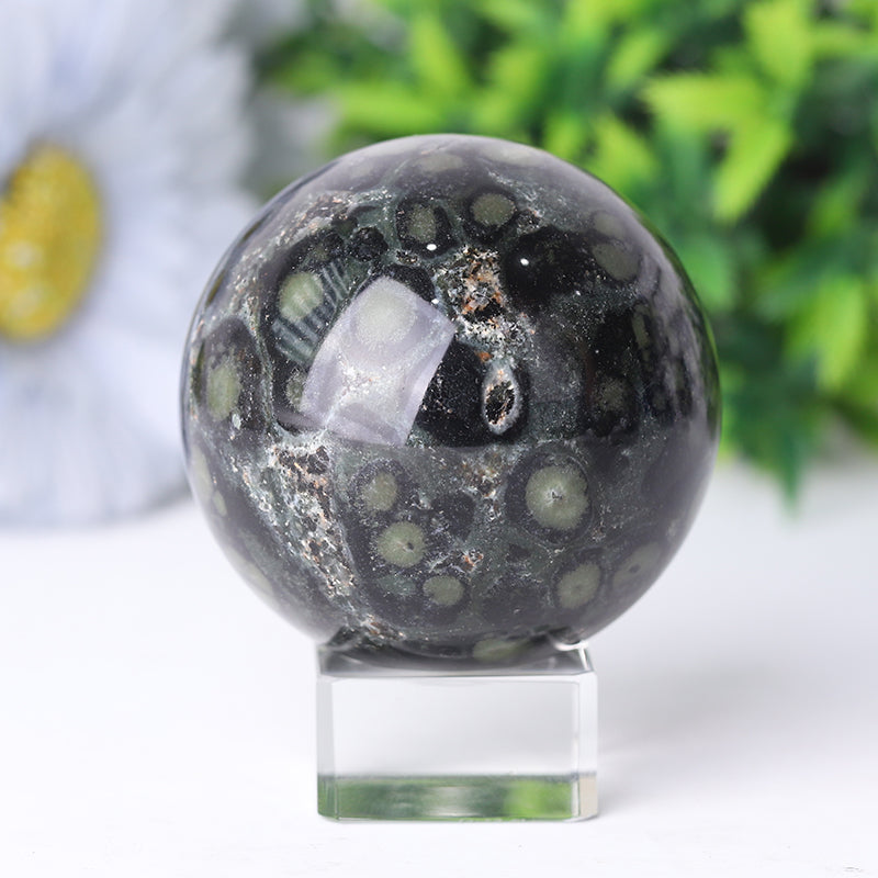 Kambaba Crystal Sphere 2.0-4.0 Inch Healing Stone Orb
