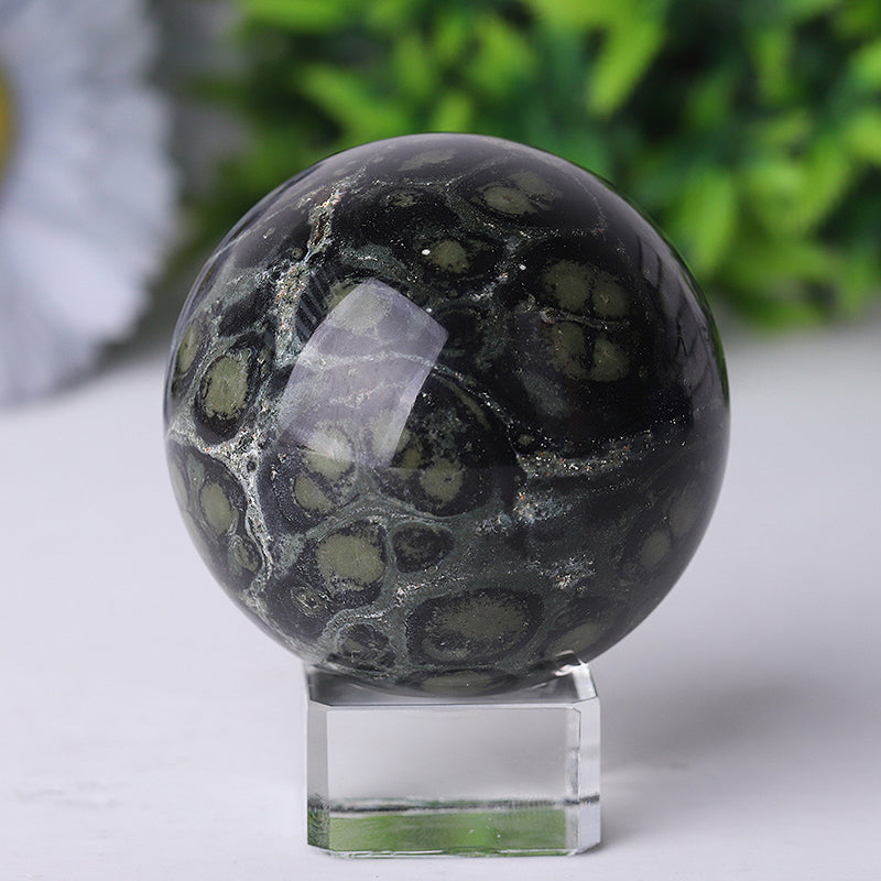 Kambaba Crystal Sphere 2.0-4.0 Inch Healing Stone Orb
