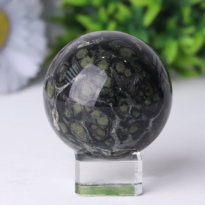 Kambaba Crystal Sphere 2.0-4.0 Inch Healing Stone Orb
