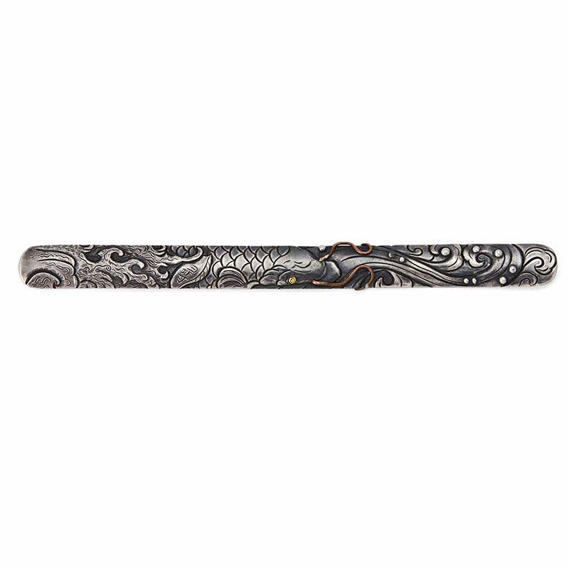 Koi Fish Bracelet in 999 Sterling Silver & 990 Gold for Luck