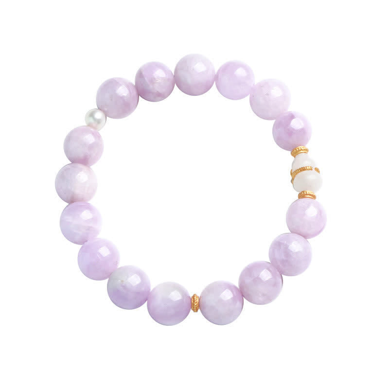 Kunzite & Hetian White Jade Love Spiritual Growth Bracelet