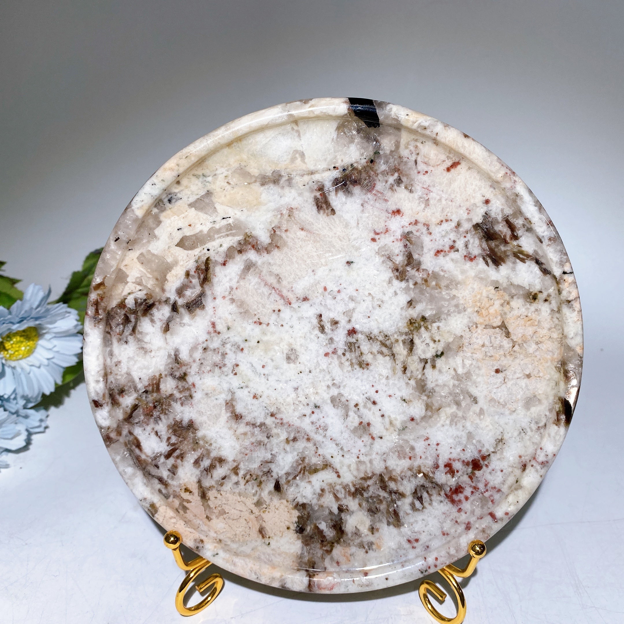 Labradorite & Astrophyllite Crystal Plate Carving 12-25 cm