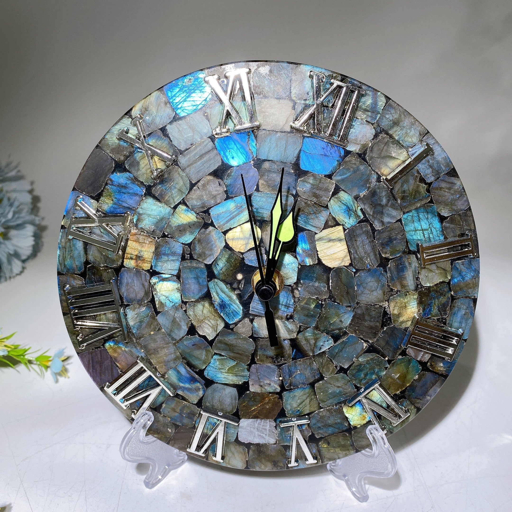 Labradorite Crystal Clock 11-18cm Free Form Healing Specimen