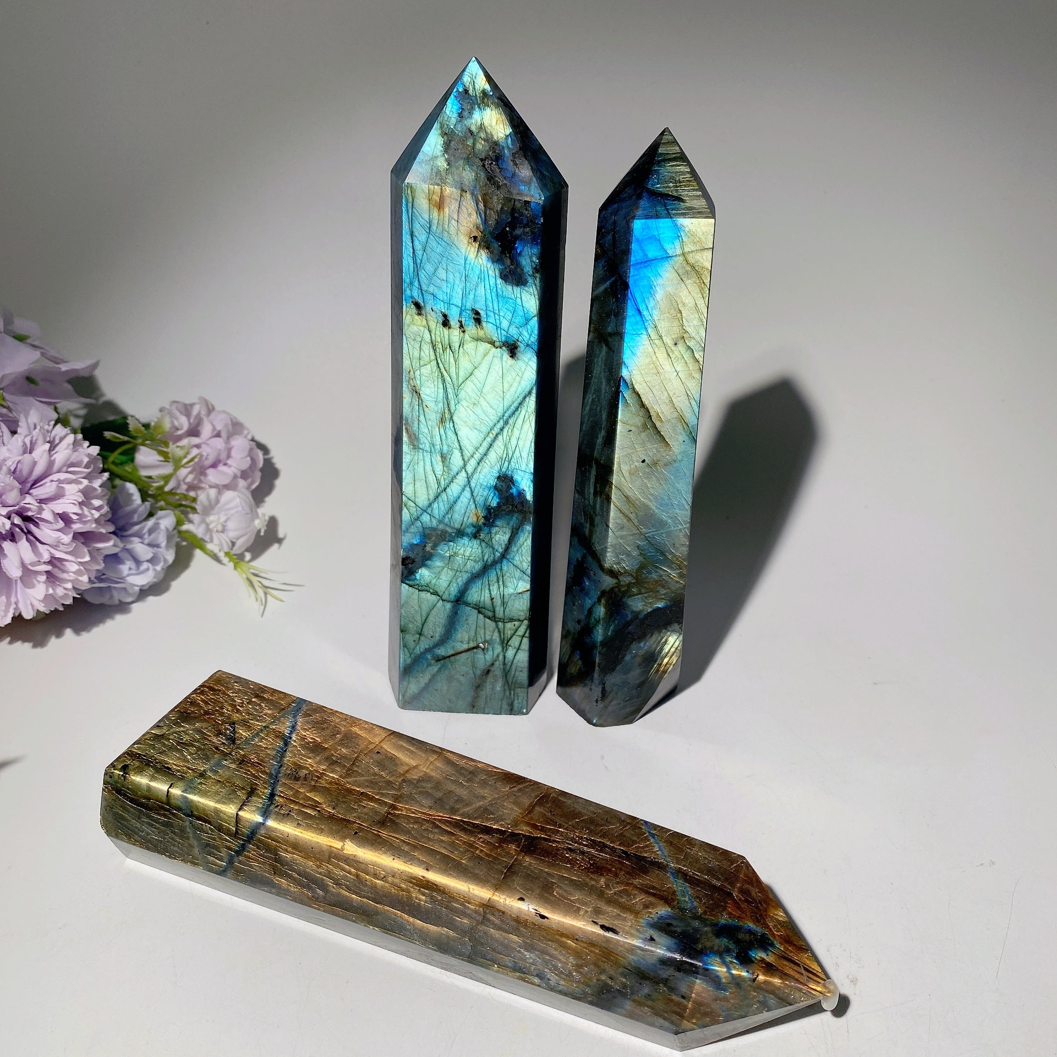 Labradorite Crystal Tower 12-30cm Healing Point