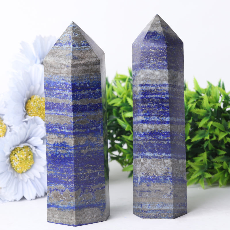 Lapis Lazuli Crystal Tower 5-9 Inch Healing Tower