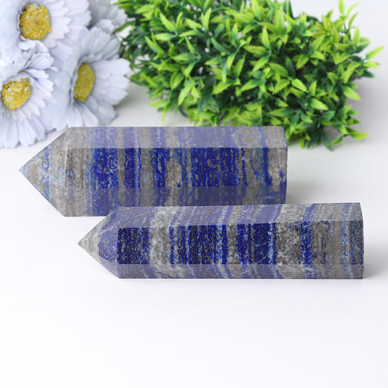 Lapis Lazuli Crystal Tower 5-9 Inch Healing Tower