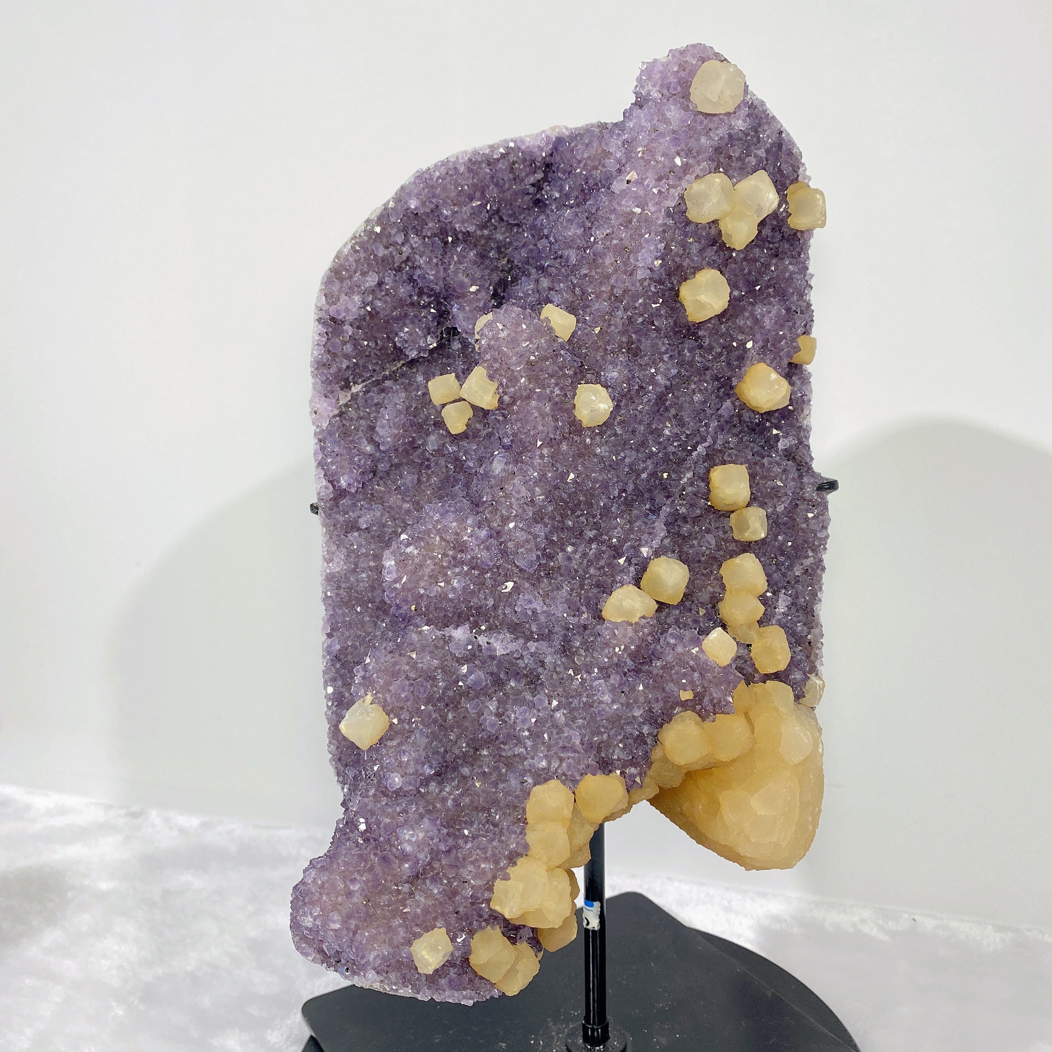 Large Amethyst & Calcite Crystal Specimen 18x16x34cm