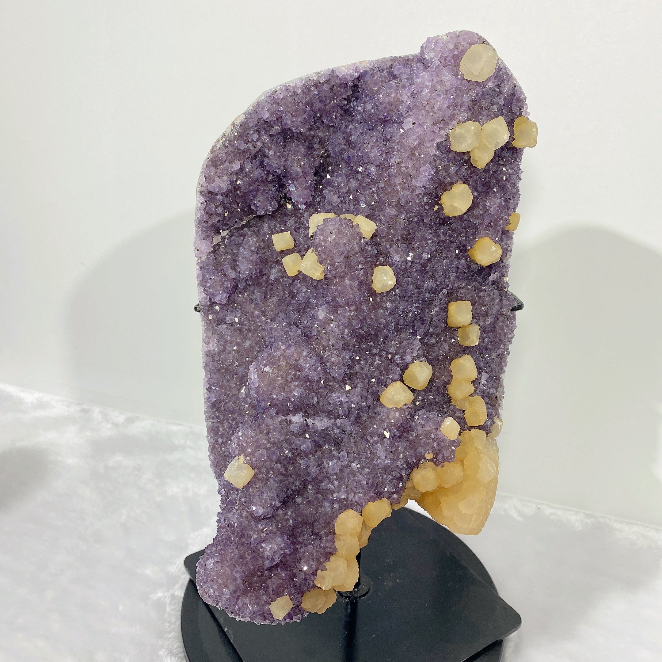 Large Amethyst & Calcite Crystal Specimen 18x16x34cm