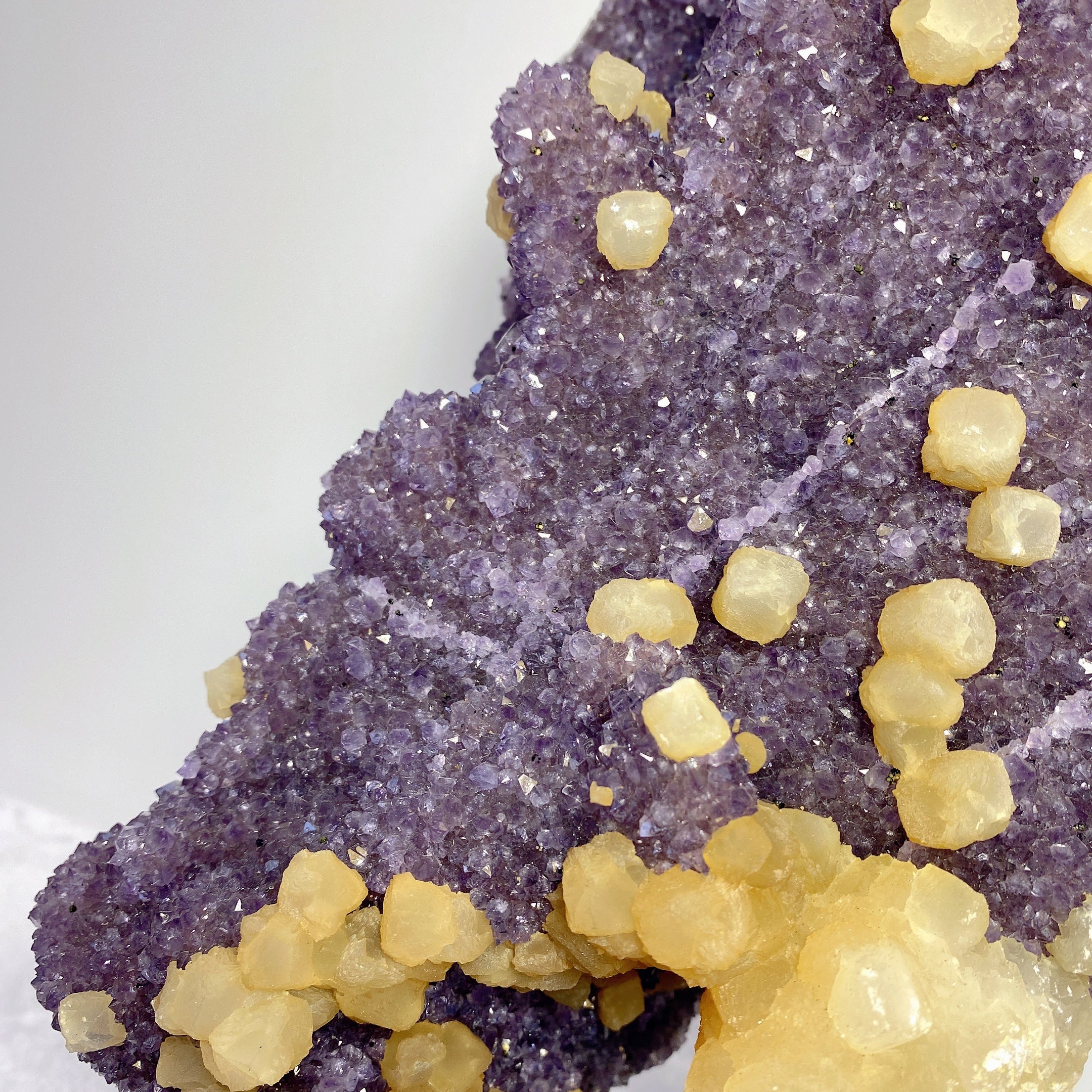 Large Amethyst & Calcite Crystal Specimen 18x16x34cm