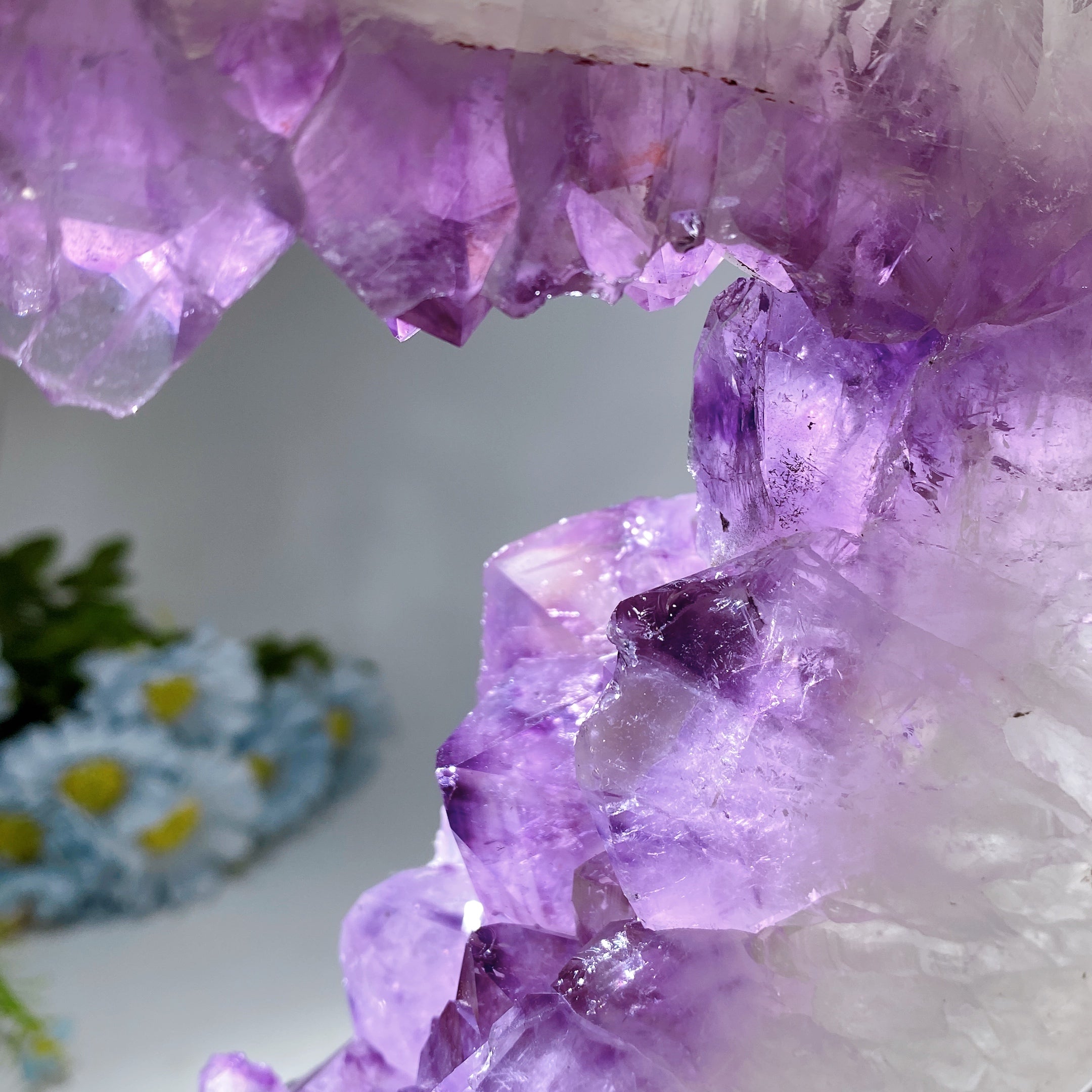 Large Amethyst Cluster Heart Specimen for Healing Display