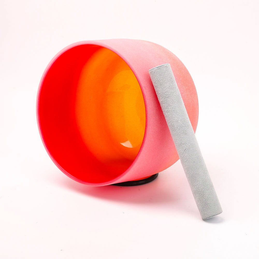 Large Aura Quartz Angel Crystal Singing Bowl 8 Inch