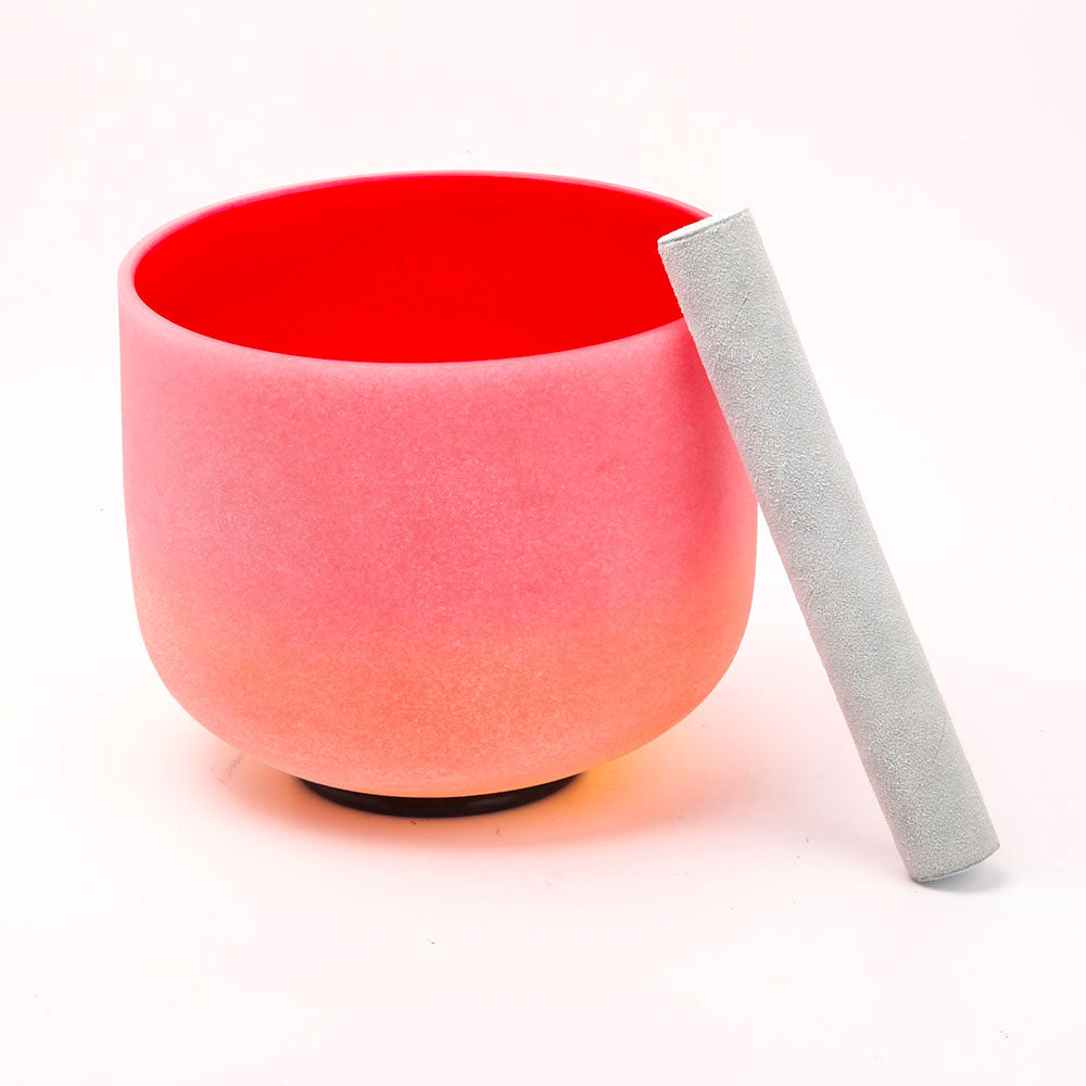 Large Aura Quartz Angel Crystal Singing Bowl 8 Inch