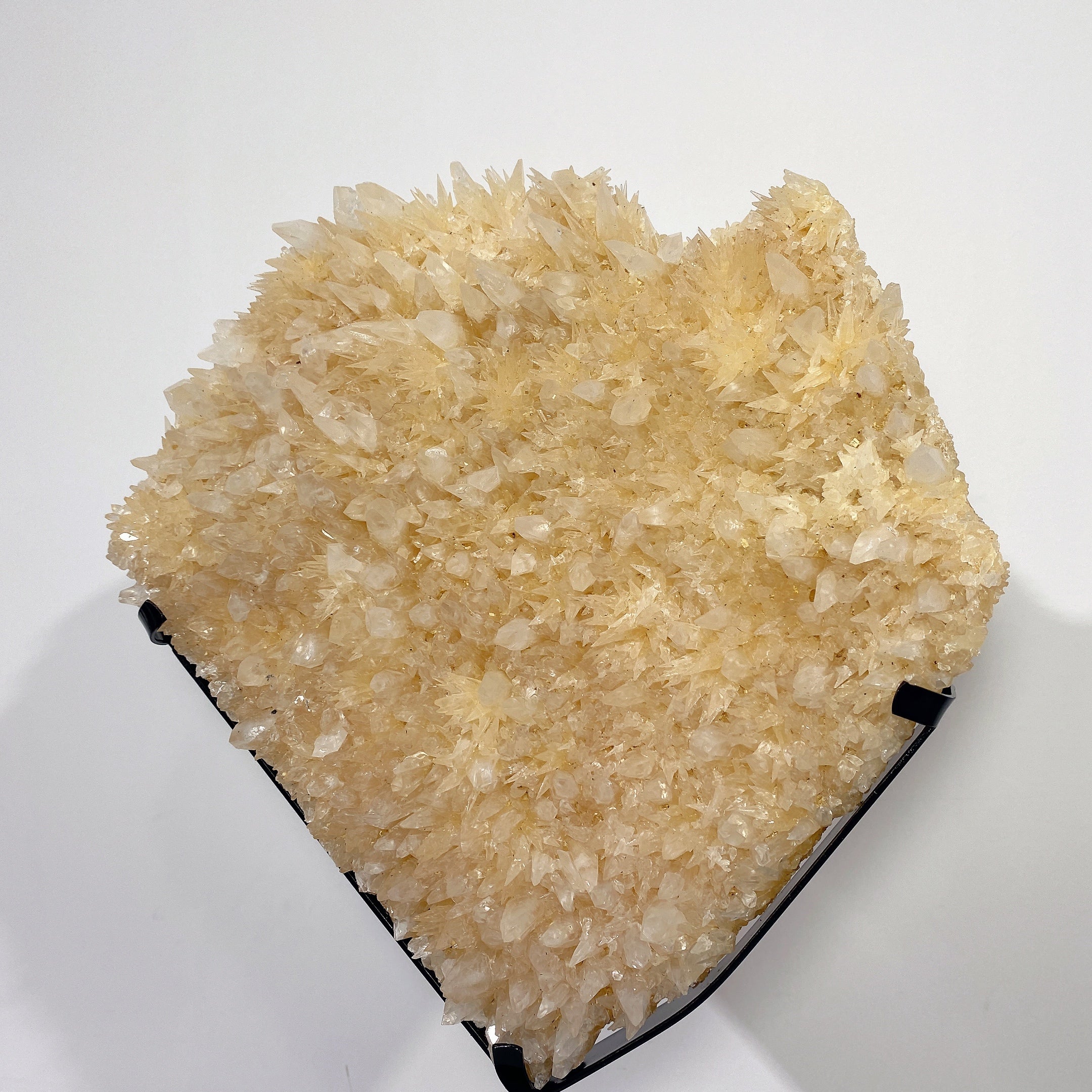Large Calcite Heart Crystal with Stand 30cm Display