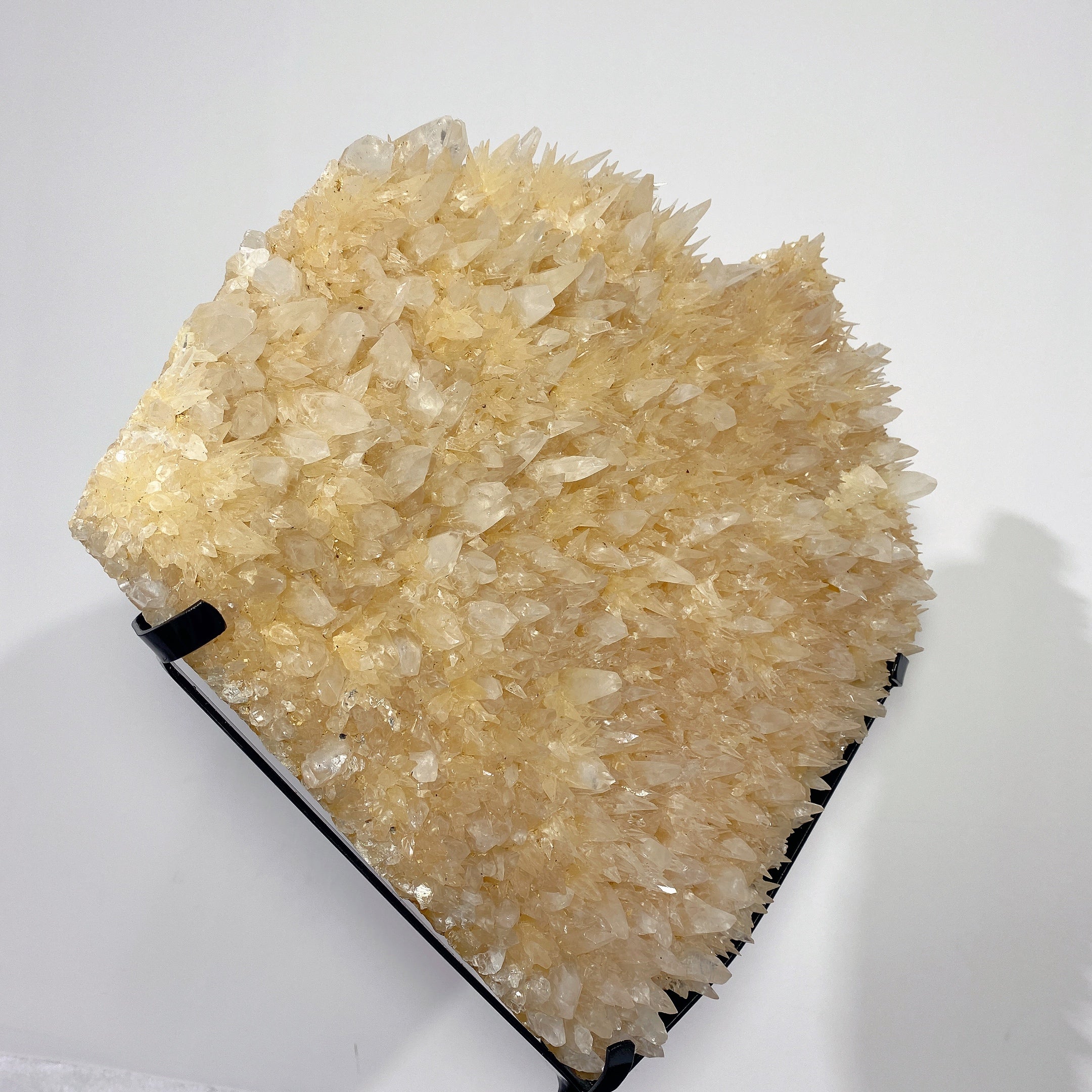 Large Calcite Heart Crystal with Stand 30cm Display