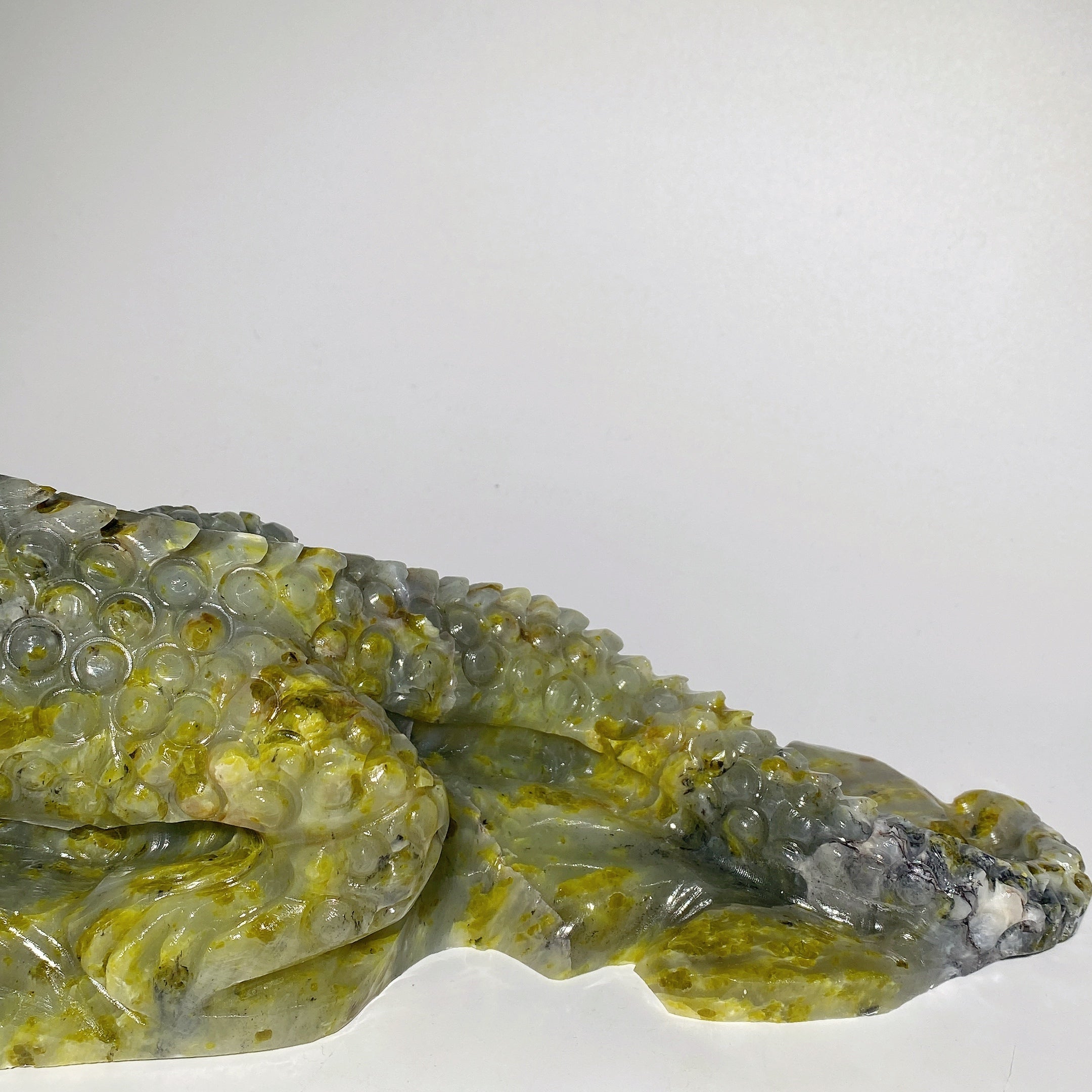 Large Serpentine Lizard Crystal Animal Carving 40-50cm