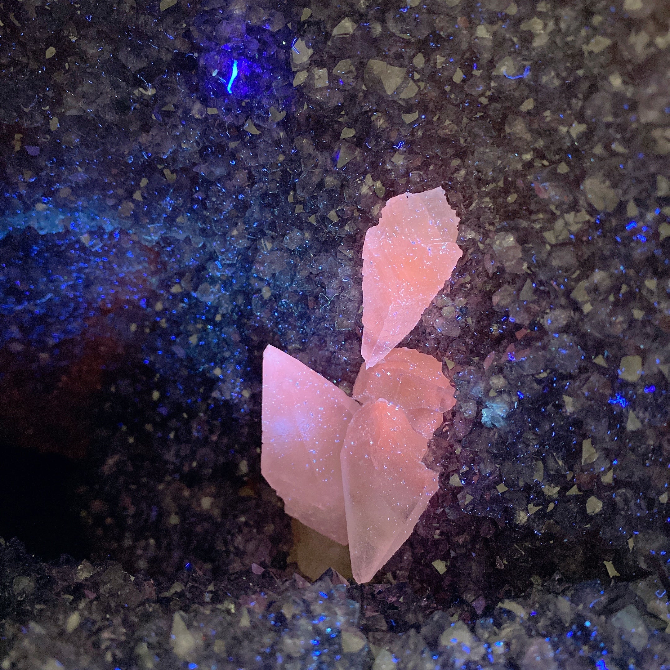 Large UV Reactive Amethyst Grow Crystal Specimen 32cm