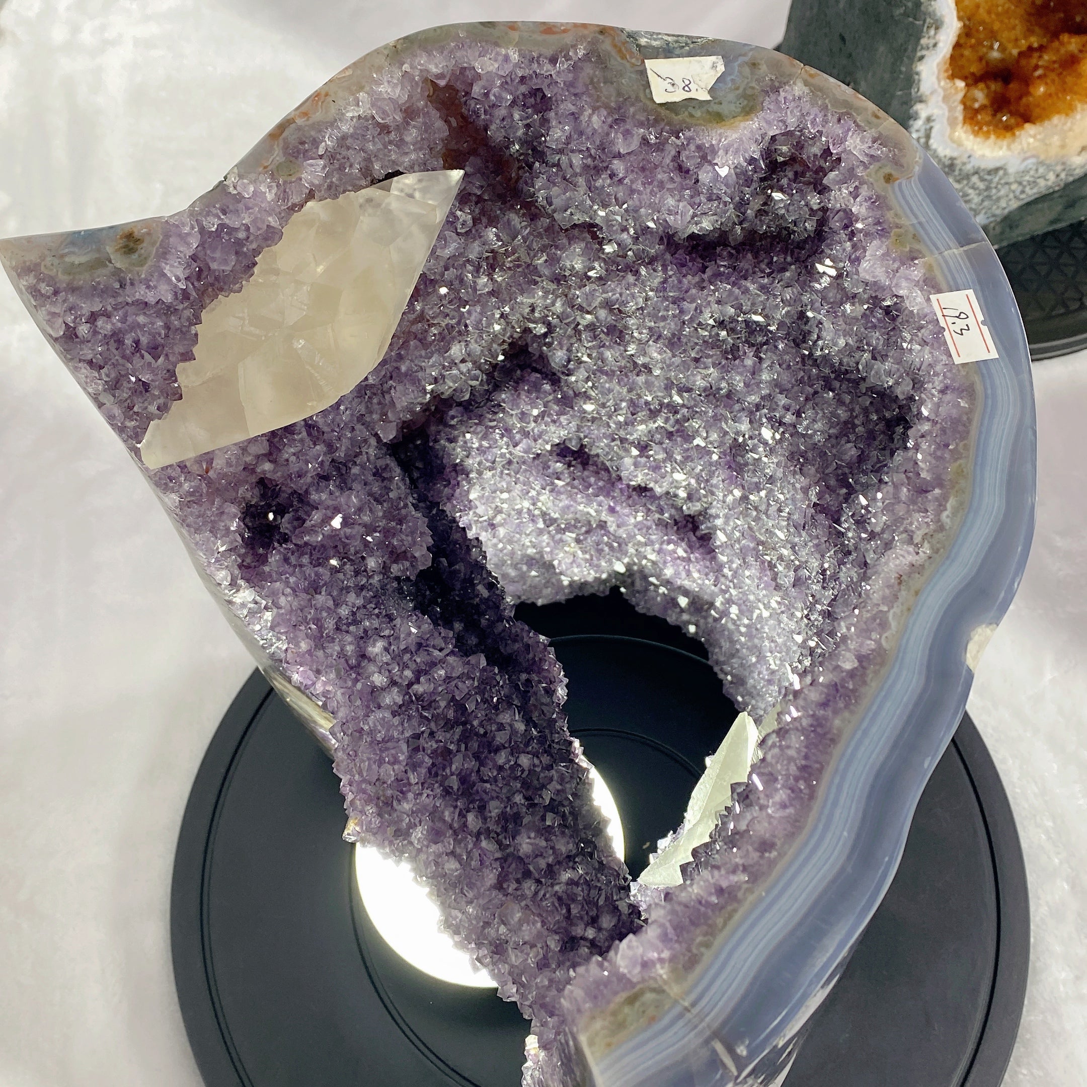 Large UV Reactive Amethyst Grow Crystal Specimen 32cm