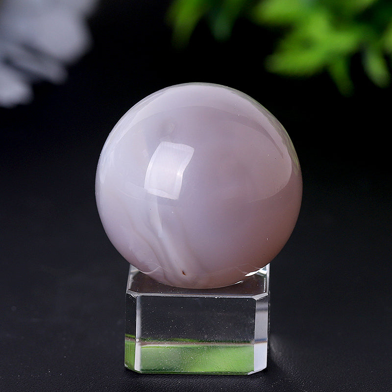 Lavender Druzy Agate Crystal Sphere 1.2-4 inch Healing Globe
