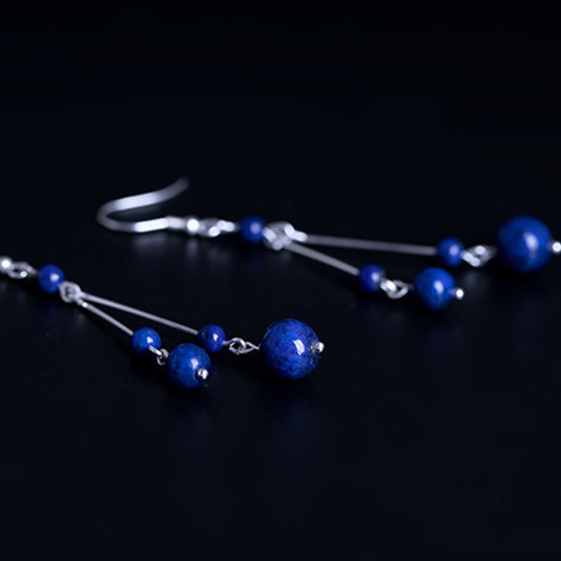 Lazurite Sterling Silver Serenity Drop Earrings