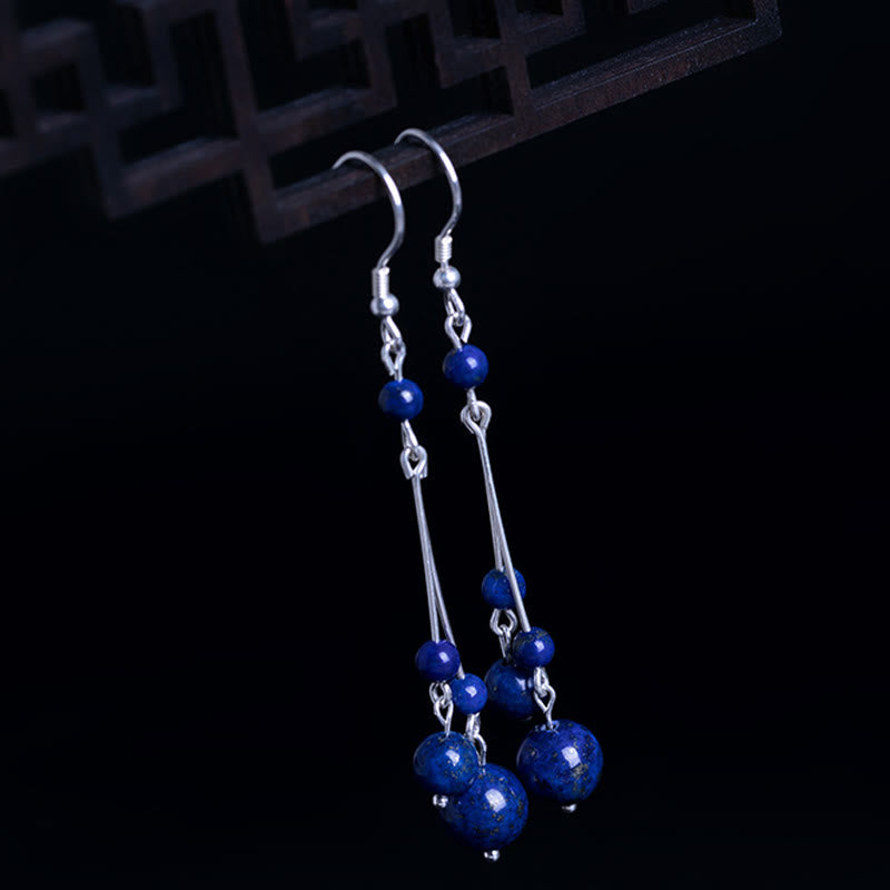 Lazurite Sterling Silver Serenity Drop Earrings