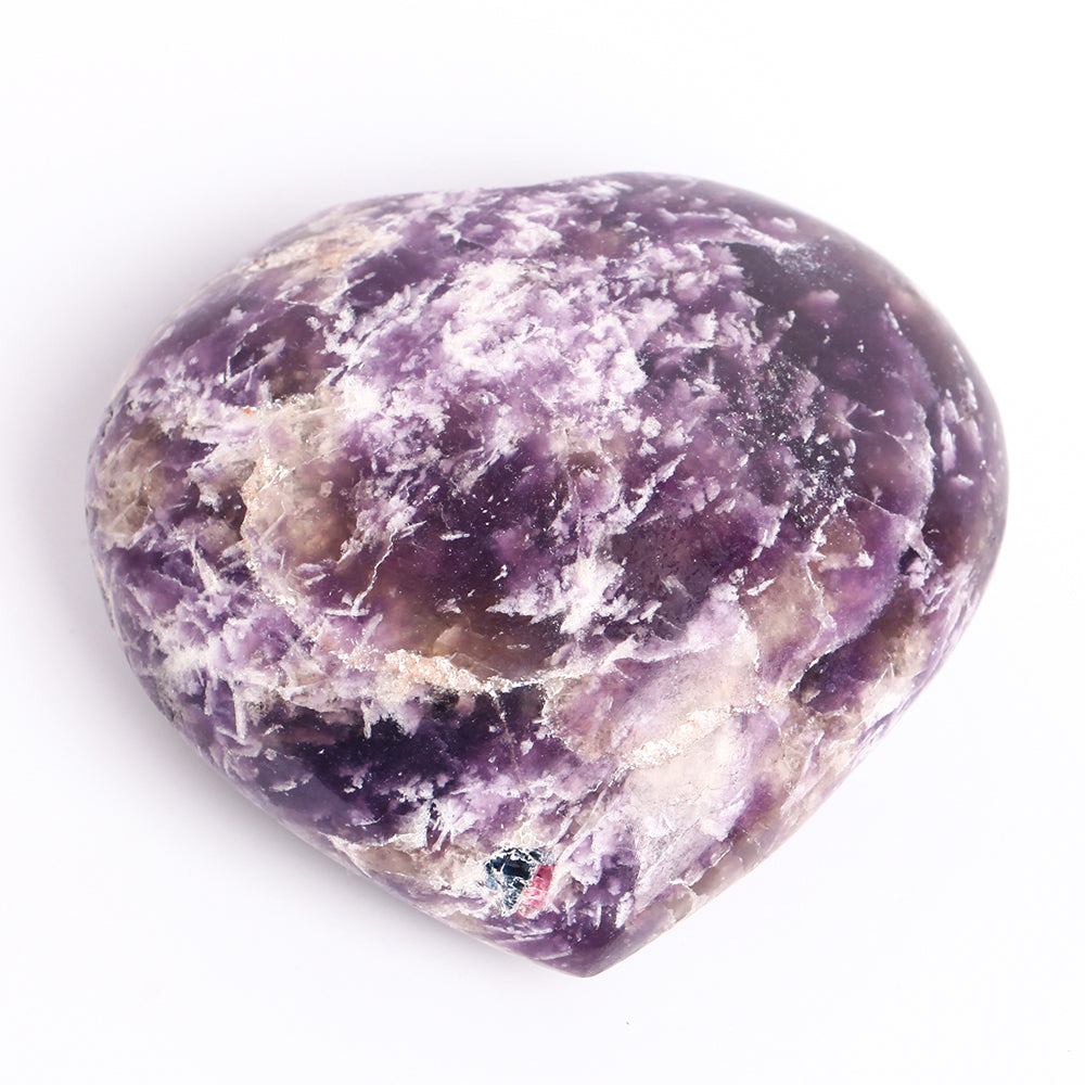 Lepidolite Heart Shape Crystal 3 Inch Free Form