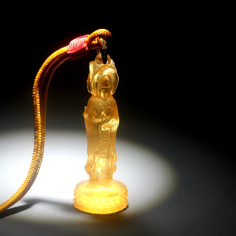 Liuli Avalokitesvara Buddha Necklace | Harmony & Compassion