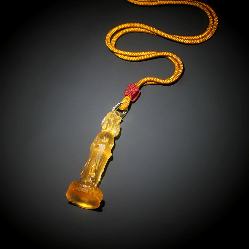 Liuli Avalokitesvara Buddha Necklace | Harmony & Compassion