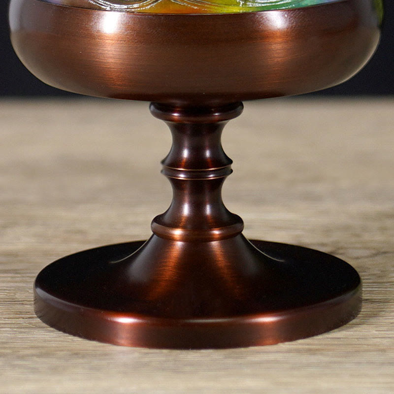 Liuli Crystal Mountain Incense Burner for Meditation and Healing