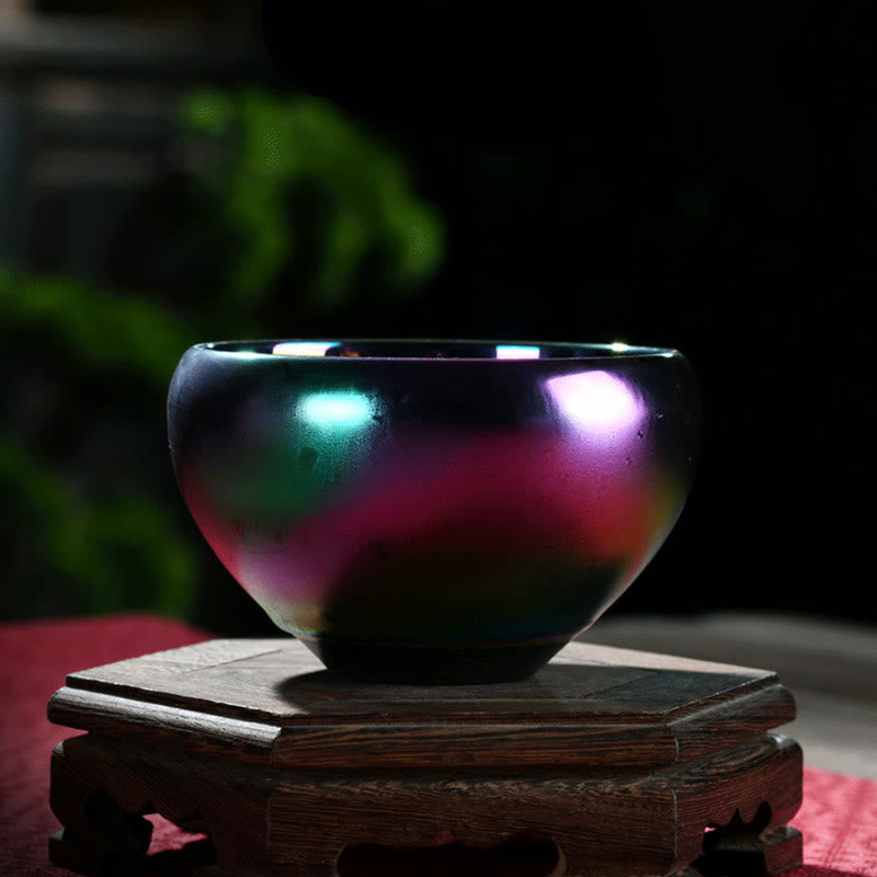 Lotus Dragon Kiln Change Ceramic Tea Cup 150ml Artisanal