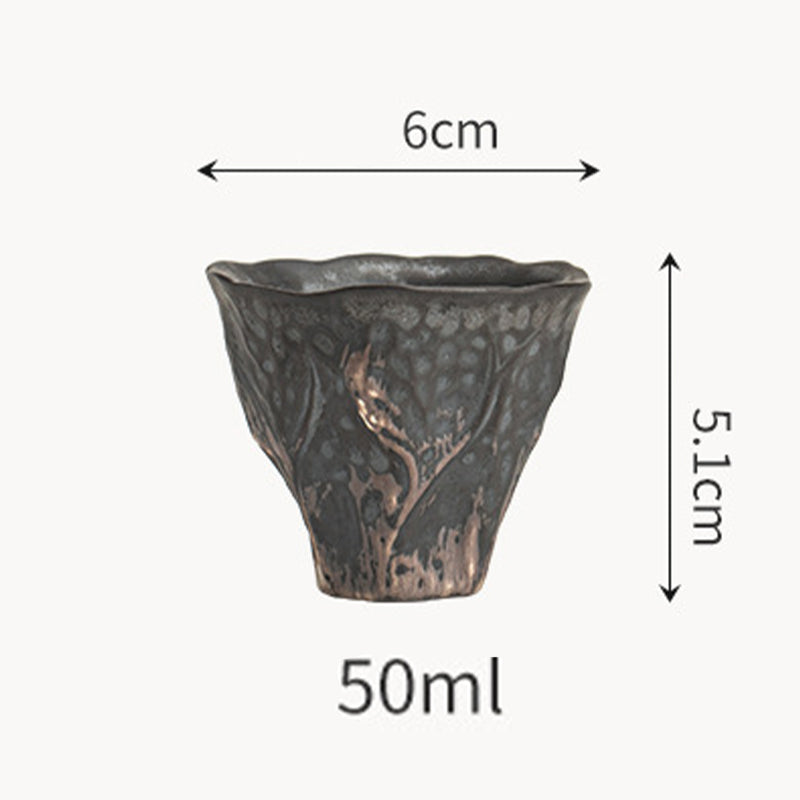 Lotus Flower Zen Ceramic Teacup 50ml | Chinese Ceramic Tea Set