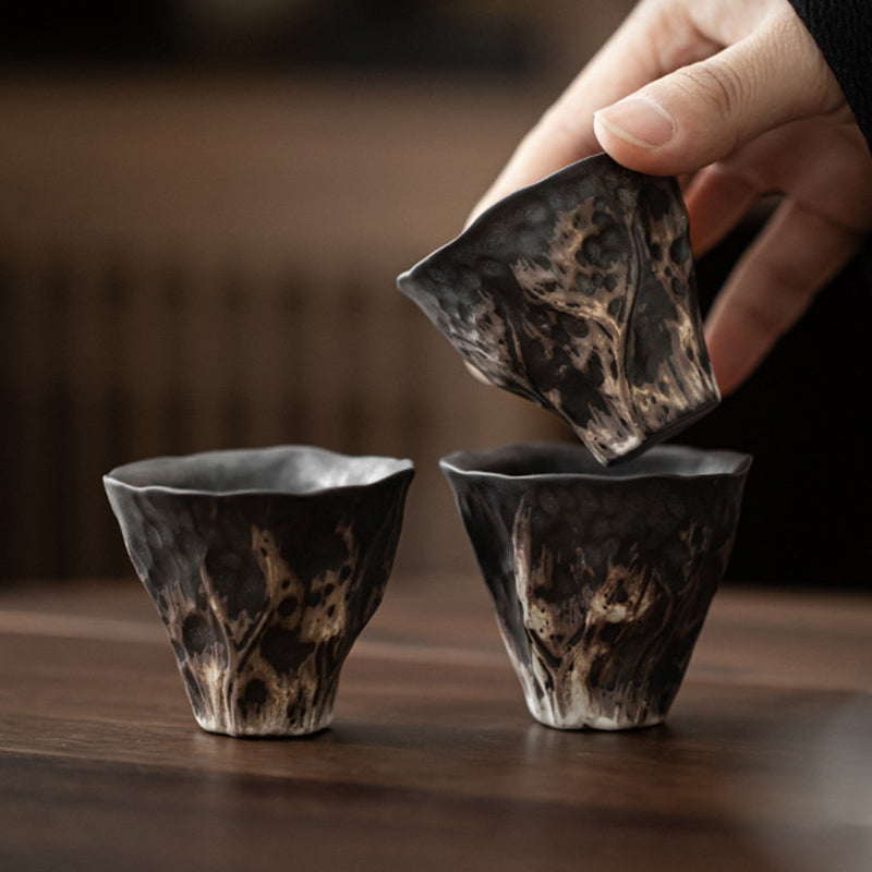 Lotus Flower Zen Ceramic Teacup 50ml | Chinese Ceramic Tea Set