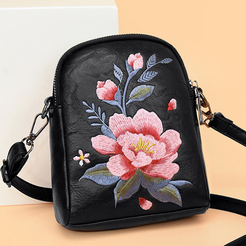 Lotus Su Embroidery Spiritual Crossbody Bag 15cm Size