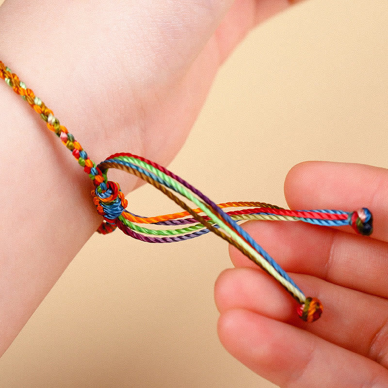 Lucky Multicolored Red String Bracelet for Protection & Luck