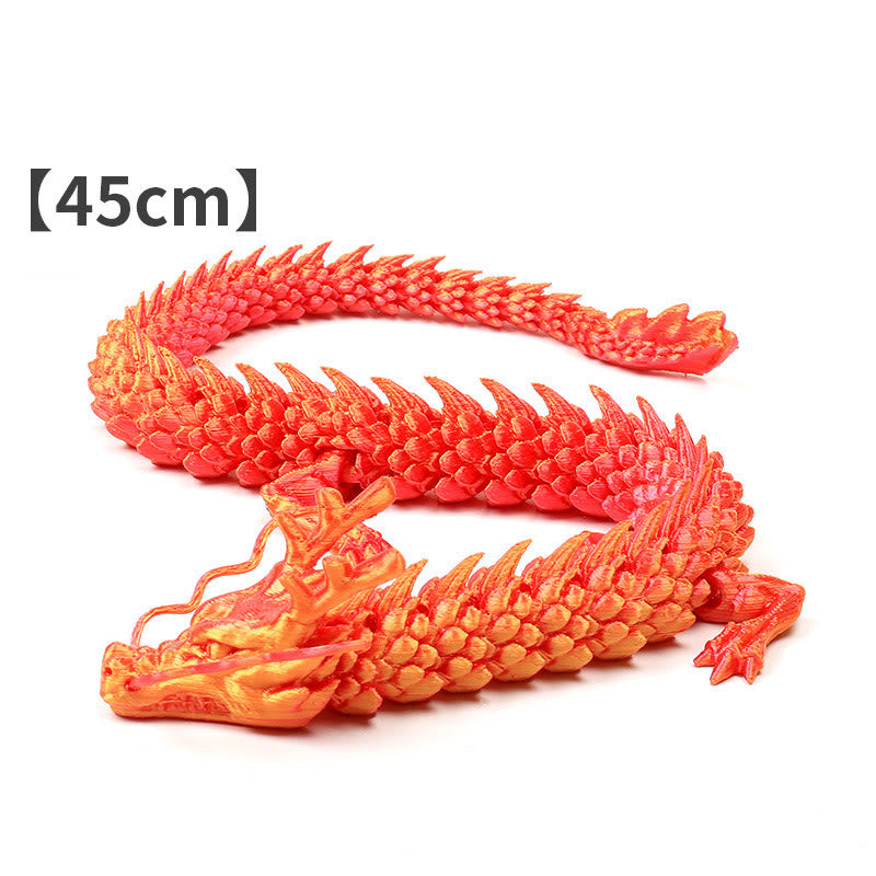 Luminous Feng Shui Dragon Statue 45cm for Luck & Protection