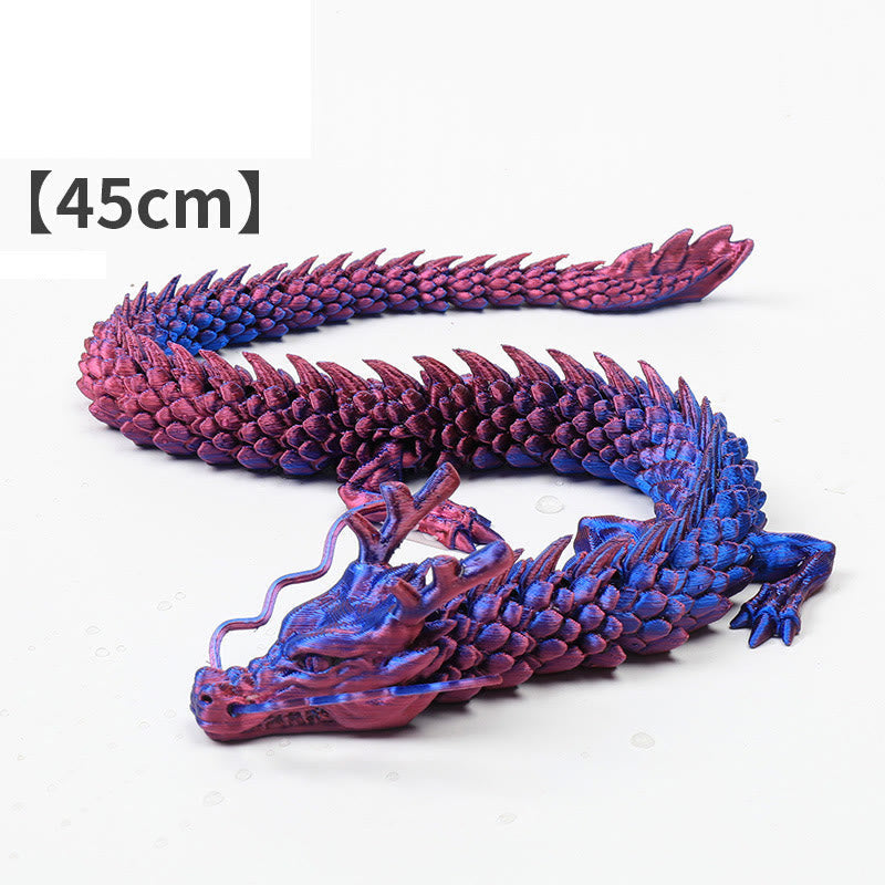 Luminous Feng Shui Dragon Statue 45cm for Luck & Protection