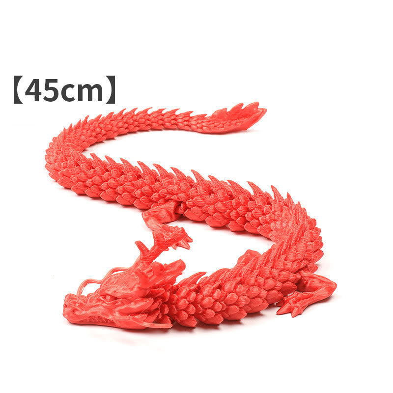 Luminous Feng Shui Dragon Statue 45cm for Luck & Protection