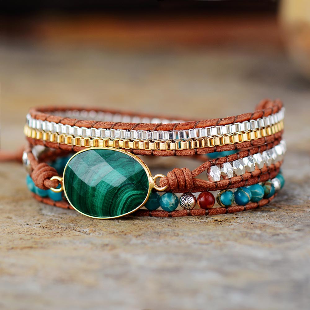 Malachite Bracelet for Protection and Harmony
