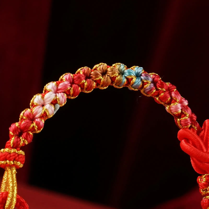 Mandala Knot Snake Protection Red String Bracelet