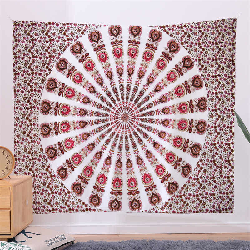 Mandala Tapestry Rose Gold 150x230cm for Creativity & Focus